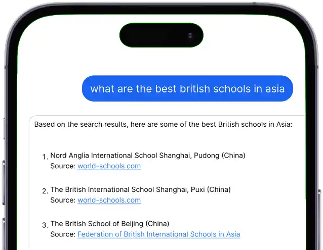 AI-schermen Beste Britse scholen Azië Jasper